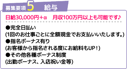 募集要項5 給与