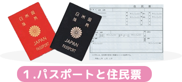 １.パスポートと住民票